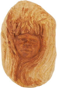 WILLIAM RICKETTS (1899-1993): "Aboriginal Boy", sculptured clay, signed "Wm Ricketts" on base, 15x10cm.