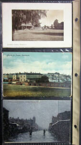 VICTORIA: c1900-30s collection of postcards in album, mainly country & suburban scenes.