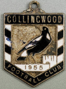 COLLINGWOOD: Member's Badge from 1955 (1st year), number "134" on reverse. Good condition.