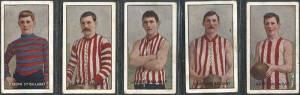 1907 Sniders & Abrahams "Australian Footballers - Victorian Country Players", part set [7/20]. Fair/G.