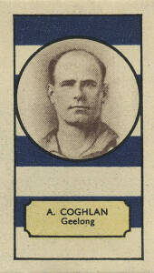 1932 Clark-Ellis "VFL Footballers" [1/108] - A.Coghlan (Geelong). G/VG. Rarity 8.