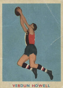 1963 Scanlens "Footballers" No.9 Verdun Howell (St.Kilda). Fair/G.