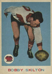 1964 Scanlens "Footballers" No.10 Bobby Skilton (South Melbourne). G/VG condition.