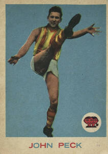 1964 Scanlens "Footballers" No.11 John Peck (Hawthorn). G/VG condition.