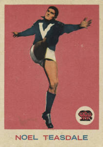 1964 Scanlens "Footballers" No.28 Noel Teasdale (North Melbourne). Good condition.