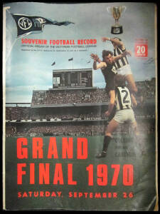 1970-2000 "Football Record"s, noted Finals (41) & Grand Finals (28). Fair/G condition.