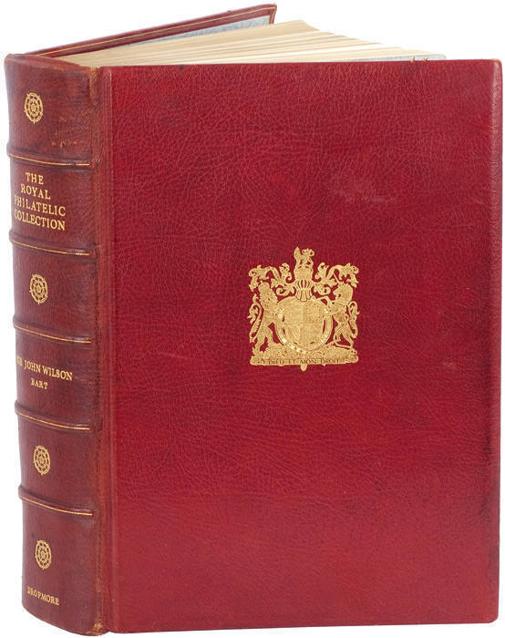 "The Royal Philatelic Collection" by Sir John Wilson [London, 1952], bound in full red morocco. Superbly illustrated in colour and black & white. A fine copy.