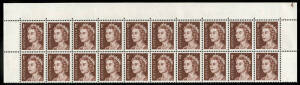 Diverse range, mainly **. OS opts incl. K'ford Smith pair *; 1966-74 specialized collection on annotated pages. Incl. various UV reactions, blocks & strips with varieties. Noted 1c QEII strip of 20 with Plate No. 4; 4c QEII strips of 20 with top & bottom 