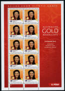 2000-08 Olympic & Commonweealth Games souvenir sheets with 2000 Sydney set incl. Opening Ceremony (4) & Paralympian of the Year (3), 2002 Winter Olympics, 2004 Athens set, 2006 C'wealth Games set & Winter Olympics and 2008 Bejing standard & DIGITAL set. P