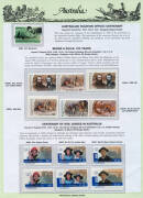 2003-10 collection on Seven Seas hingeless pages. Incl. gutter pairs & strips, Framas, blocks, a few booklets etc. For the collector, some gaps, incl. 2005 Rotary numbered, imperf. s/sheet and 2008 Cinema embellished self-adhesive sheetlet. Postage buyers
