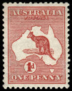 1d Red (Die 1) WATERMARK SIDEWAYS, crown pointing to left; very well centred MLH. SG.2a &pound;1500.