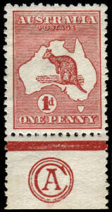 1d Red (Die 2) CA MONOGRAM single; well centred MLH but with a couple of minor gum spots. BW: 3(F)za.