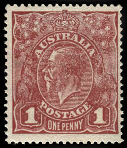 1d Carmine-red, Die II, very fine MLH.