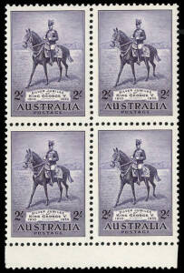 1935 Silver Jubilee set in matched marginal blks.4; superb.