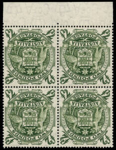 5/- - &pound;2 Arms, complete set in marginal blks.4. Fine & fresh.