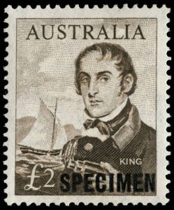 Navigators SPECIMEN set; very lightly mounted. The overprint very misplaced on the 10/-.