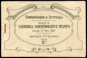 1927 (SG.SB22) 2/- 1&frac12;d Canberra booklet, complete.
