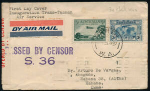 1940-49 (AAMC.891,899,900,905,911a,918,919,1066,1096,1102,1110b(2),1119a(3),1141a,1164,1182,1189b,1193,1194 & 1222) Useful group, noted 6 Feb.1940 Bundaberg - Maryborough, 30 Apr.1940 New Zealand - Aust. and Aust. - New Zealand - Cuba censored, 16 Jul.194