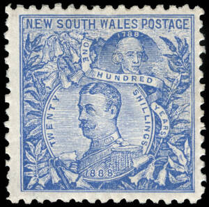 FEDERATION: 1d Shield - 20/- Carrington, a complete set of the postage stamps on sale in New South Wales in 1901. STC.&pound;650+.