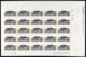 1975 (SG.137-8) South Pacific Commission Welcome, imperforate Colour Separations Proof sheets (7) for each of the 2 values in sheets of 25, mostly fine.