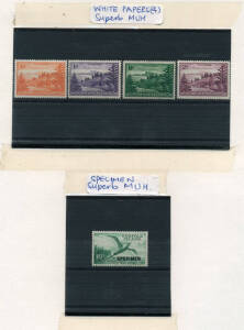 1947-93 collection in Seven Seas Hingeless album. Includes Ball Bay white papers, 10/- Bird SPECIMEN, etc. Complete as per the pages.
