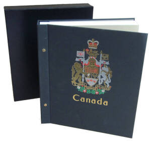 ALBUMS: CANADA - Vol.1: new DAVO Standard albums (without mounts), with cardboard slipcase 1851-1996 x4 and with vinyl slipcase 1851-1999 x3. Retail $800+.
