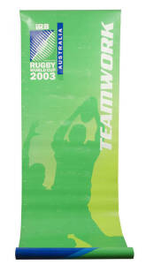 STREET BANNERS, noted 1996 AFL Centenary (2); 2001 Goodwill Games; 2003 Rugby World Cup (3). Each 90cm x 2.8m. 