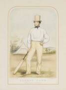 "GEORGE PARR", lithograph by John Corbet Anderson, published by F.Lillywhite [London, 1859-60], window mounted, framed & glazed, overall 38x48cm. Superb condition. {George Parr was captain of the first England touring team, which went to North America in1