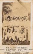 1861-62 FIRST ENGLISH TOUR: "The All England Eleven", carte-de-visite, albumen print, mounted on card, with team legend, players including H.H. Stephenson, Hearne, Caffyn & Lawrence, framed & glazed, overall 19x25cm.