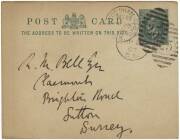 W.G.GRACE: April 28th 1902 1/2d Postal Card printed on reverse for "London County Cricket Club, with hand-wriiten message, and signed by W.G.Grace at base. - 2