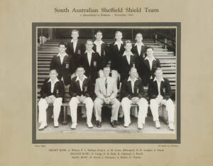 SOUTH AUSTRALIA TEAM PHOTOGRAPHS, noted 1927, 1955, 1957, 1958 & 1968/69, various sizes. Mainly G/VG condition.