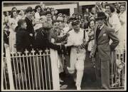 CRICKET PHOTOGRAPHS: Collection with signed photographs (11) including Gary Sobers (3), Wes Hall & David Hookes; Don Bradman photographs (14); Adelaide Oval (7). G/VG.   - 2