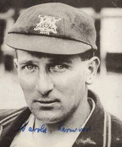 HAROLD LARWOOD, signed pictures/photos.