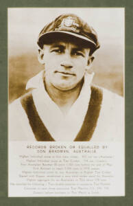 DON BRADMAN, displays including caricature by Alf Kaiser (126/500); "Records Broken or Equalled by Don Bradman"; "The Bradman Centuries". All framed, various sizes.