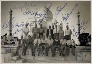 1949-50 COMMONWEALTH XI TOUR TO INDIA, PAKISTAN & SRI LANKA: Collection ex captain Jock Livingston, with historical documents re genesis of the tour; confidential letter from Don Bradman re conduct of affairs on tour; photographs (61); wonderful signed ph