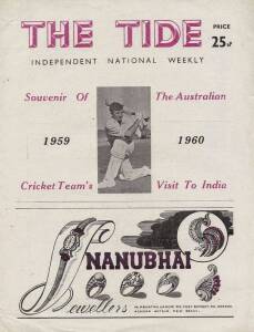 1959-60 AUSTRALIAN TOUR TO INDIA: Rare tour guides "Souvenir of The Australian Cricket Team's Visit To India 1959-1960" {Bombay, 1949] & "Australia vrs India Souvenir 1959-60" edited by Desai [Bombay, 1959].