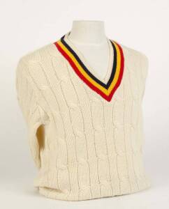 VINTAGE CLOTHING: South Australia jumpers (2 different); ACB shirt (signed Greg Chappell); Ian Chappell's trousers; Greg Chappell's trousers; Crusaders jumper.