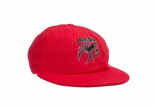 SOUTH AUSTRALIA CRICKET CAP, baggy red with embroidered "Southern REDBACKS" logo on front, player unknown. Good condition.