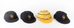 WESTERN AUSTRALIA CRICKET CAPS: WA Colts cricket cap signed by Simon Katich; WA Under 17 cap signed by Simon Katich; WAIS Colts cap signed by Simon Katich; plus W.A. Invitation XI/Northam 1992" cap signed by Jo Angel. G/VG condition.