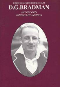 BOOKS PUBLISHED BY ASSOCIATION OF CRICKET STATISTICIANS: Famous Cricketers Series complete from No.1 "J.B.Hobbs - His Record Innings-by-Innings" by Lodge [Nottingham, 1986] to No.100, all 1st editions.