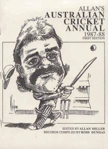 AUSTRALIAN CRICKET ANNUALS: "Allan's Australian Cricket Annual", complete set Editions 1-14, from 1987-88 to 2001, includes the scarce 1st Edition (No.57/200), plus the revised 1st Edition published in 2001. G/VG condition.