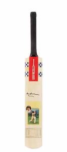 DON BRADMAN, lovely signature on full size "Gray-Nicolls" Cricket Bat. Superb condition.