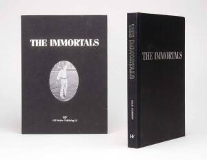 "The Immortals - The Book of New Zealand Cricket Test Players" by Verdon [Auckland, 2006], containing 170 original signatures of every living NZ Test cricketer, limited edition 294/665. Fine condition in slip-case.