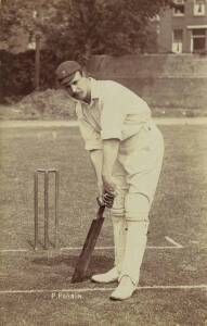 c1900-10 cricket postcards published by Foster of Brighton, wonderful range of English cricketers. Mainly G/VG.