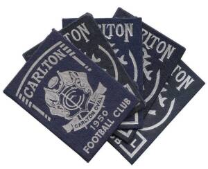 CARLTON: Member's Season Tickets for 1950, 1951, 1956, 1957 & 1959, each with fixture list & hole punched for each game attended. Mainly G/VG condition. 