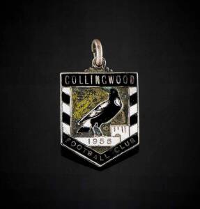 COLLINGWOOD: Member's Badge from 1955 (1st year), number "148" on reverse. Fair/Good condition.