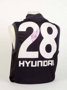 CARLTON: 1996 Carlton home jumper, number 28 Peter Turner?, signed on number. Rare player issue Centenary jumper. One of the very first fully sublimated (printed) jumpers.