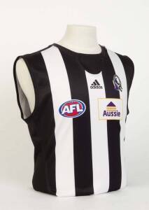 COLLINGWOOD: 2010 Collingwood home jumper, number 15 Leigh Brown. Premiership winning player and year.