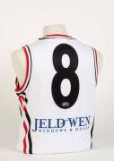 ST.KILDA: 2008 St.Kilda clash jumper, number 8 Max Hudghton. Rare clash jumper used for only 2 seasons. - 2