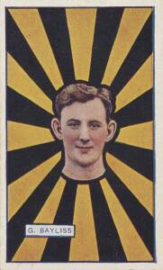 1921 J.J.Schuh (Magpie Cigarettes) "Australian Footballers" (Rays), part set [28/40]. Mainly G/VG.